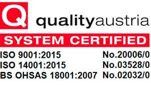 Quality Austria system certified