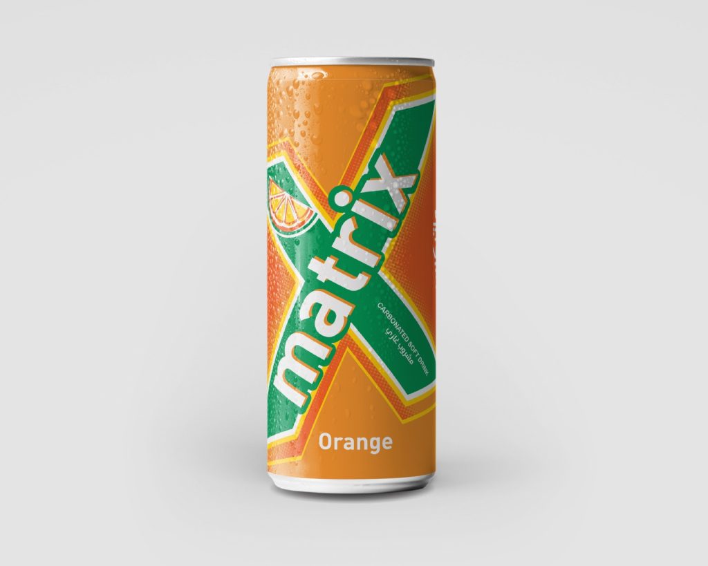 Matrix Orange Carbonated Drink